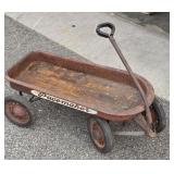 Vintage "Pacemaker" Red Metal Pull Wagon