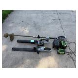 EGO Power+ 56V Cordless Lawn Care Combo, Trimmer, Blower, Hedge Trimmer, Batteries, and Chargers – W