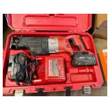 Milwaukee M28 Cordless Sawzall Reciprocating Saw Kit with 2 Lithium-Ion XC Batteries, Charger & Case