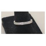 Ladies Platinum Eternity Ring - 31 Diamonds (.93 CTW), Appraised $3,150
