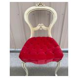 Vintage Victorian Style Tufted Accent Chair
