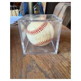 Mickey Lolich Signed Official American League Baseball in Display Cube
