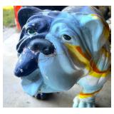 Ferris State Bulldog Painted Mascot Statue