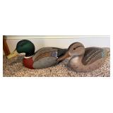 Pair Hornick Bros. Hand-Painted Wood Mallard Decoys – Stoney Point