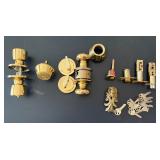 Polished Brass Door Hardware Lot – Locks, Latches & Keys