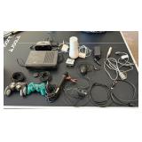 Electronics Lot – Game Controllers, Microphone & Cables