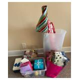 Gift Wrap Lot – Paper, Bags, Boxes & Ribbon