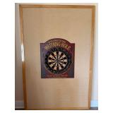 Ducks Unlimited Dartboard in Wood Cabinet