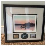 "Morning Mist" Framed Limited Edition Print, Stamp & Medallion