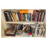 Bookshelf Lot – Books, Lantern & Candleholder