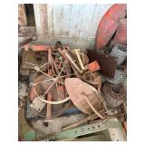 Vintage Tractor Parts & Harrow Discs Salvage Lot