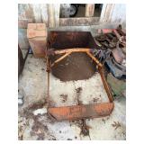 Heavy Steel Tow-Behind Dirt Scoop