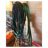 Assorted High-Pressure Air Hoses and Garden Hoses