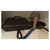 Wagner Ware and Lodge Cast Iron Cookware Lot with Kitchen Utensils