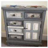 Two Door Two Drawer Wooden Accent Cabinet