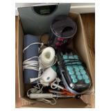 Hair Styling Appliances Lot with Conair and BaByliss Hot Rollers, Irons, and Scale