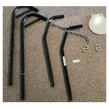 Steel Hanging Target Plate and Mounting Stand Components Set