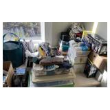 Assorted Household Items, Electronics, Tools, and Moving Supplies