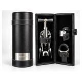 Wine Accessory Set w/ Corkscrew & Tools in Presentation Case