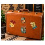 1950s Samsonite Suitcase with Retro Texas, Georgia & Mexico Travel Decals