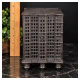 Antique Cast Iron Building Still Bank – Approx. 6"