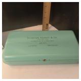 Vintage Donovan Gilbert & Co. Lansing, MI Key Set in Aqua Lock Box