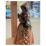 Antique c. 1900 Cast Iron Hooded Woman Figure – 6"