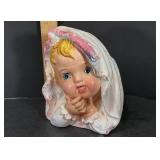 1962 Samson Import Co. Baby Head Planter #5359A – Pink