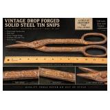 Vintage 12" Drop-Forged Steel Tin Snips