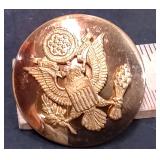 Vintage U.S. Army Great Seal Cap Badge, c. 1940s–50s