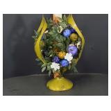 Hanover of California 1970s Enameled Candle / Floral Holder