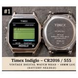 Vintage Timex Indiglo Digital Watch (CR2016 / 555) – Needs Battery