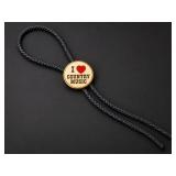 Vintage "I Love Country Music" Bolo Tie