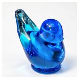 Blue Glass Bluebird of Happiness Figurine