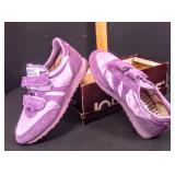 1980s Jordache "Grippers" Lavender Suede Sneakers – New in Box, Size 2