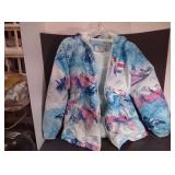 Hurley Girls Mountain Print Hooded Winter Jacket Size 10/12