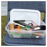 Container Full of Kitchen Utensils - Many Varieties