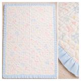 32" x 40" Vintage Quilt - Pastels