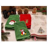 December Home Holiday Towels, Gold Pinecone Decor & Castle Ornament