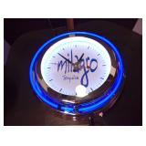 Rare Milagro Tequila Blue Neon Lighted Bar Wall Clock Working w/ Original Packing – Potterville