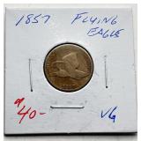 1857 - Flying Eagle Cent