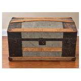 Antique Steamer Trunk with Dome Top