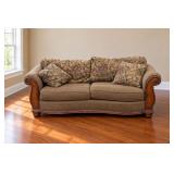 Kroehler Traditional Roll-Arm Sofa