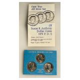 First Year Mint Set - Susan B Anthony - 1979 P / D / S Set in Case with COA