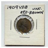 1909 VDB Lincoln Cent - Red Brown UNC