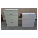 Pair of File Cabinets 1- 3 Drawer 1- 4 Drawer