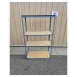 4 Tier Metal and Wood Garage Storage Shelving Unit