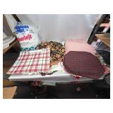 Large Collection of Vintage and New Holiday Themed Linens and Tablecloths