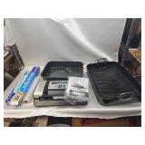 Like New Nesco Food Vacuum Sealer, 2 Large Roasting Pans, and Freezer/Parchment Paper