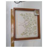 Embroidered Hallmark Wall Picture w/ Pins for Family Tree